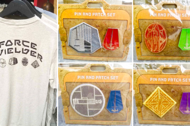 PHOTOS: NEW Savi’s Workshop Lightsaber Pin & Patch Sets and Shirts Debut at Star Wars: Galaxy’s Edge