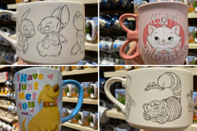 PHOTOS: New Mugs Featuring Marie, Stitch, Dug, and Cheshire Cat Pop Up at Disneyland Resort