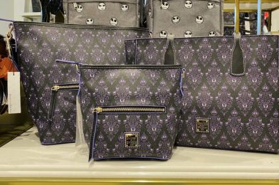 PHOTOS: NEW “The Haunted Mansion” Wallpaper Dooney & Bourke Collection Materializes at Walt Disney World