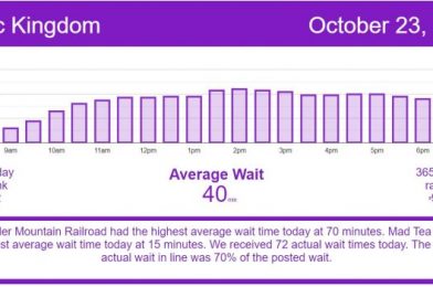 The Weekend Rush is Here – Walt Disney World Wait Times Friday, October 23, 2020