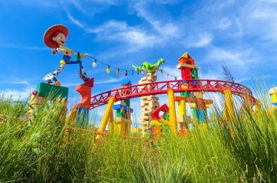 PHOTOS: Plexiglass Dividers Added to the Slinky Dog Dash Queue in Disney World!