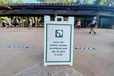 VIDEO: Disney World’s Overhead Face Mask Announcement Updated to Include Noncompliance Protocols