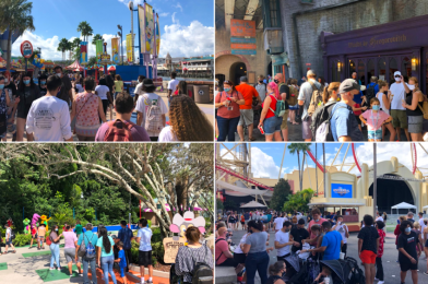 PHOTOS: Large Holiday Weekend Crowds Descend on Universal Orlando Resort, Both Theme Parks Reach Capacity