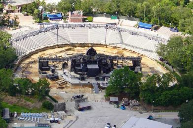 Fanstasmic! Show Remains Dark at Hollywood Studios; Aerial View Shows Lake Drained