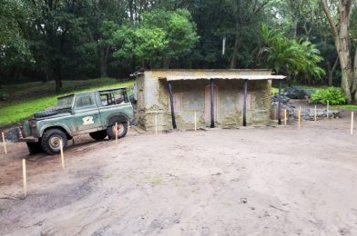 PHOTOS: Safari Truck Added to Goat Exhibit, Obtrusive Posts Appear in Animal Exhibits at Kilimanjaro Safaris in Disney’s Animal Kingdom