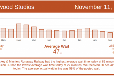 Crowds Return! – Walt Disney World Wait Times for Wednesday, November 11, 2020