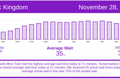 The Crowds Are Headed Home – Disney World Wait Times for Saturday, November 28, 2020