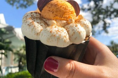 REVIEW! Disney World’s Latest Cupcake Is Filled With Pumpkin Pie Cream Cheese!