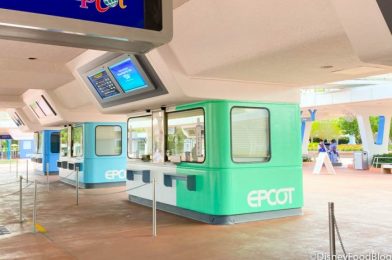 Pics! EPCOT Ticket Booths Are Looking NICE With the Newly Added Logos!