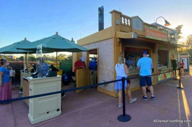 We’re BACK at the Citrus Blossom Booth for the THIRD. EPCOT. Festival. In. A. Row.