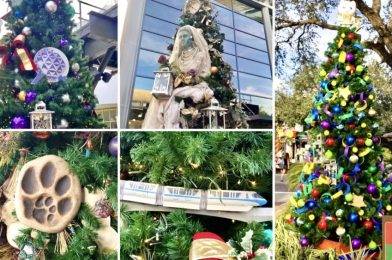 PHOTOS: Tour the Disney Springs Christmas Tree Stroll 2020, Featuring “Star Wars”, “The Haunted Mansion”, “The Lion King”, and More