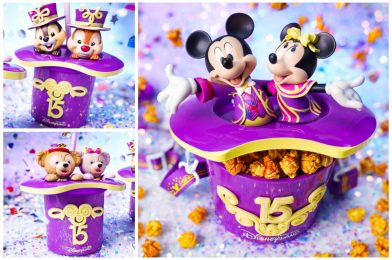 PHOTOS: Hats Off to NEW 15th Anniversary Popcorn Bucket & Sippers at Hong Kong Disneyland