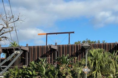 PHOTOS: Construction Begins on New Streamlined Crossbeam Design for the Great Ceremonial House at Disney’s Polynesian Village Resort