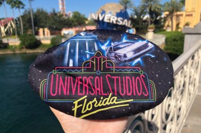 PHOTOS: Great Scott! NEW “Back to the Future” Retro Universal Studios Marquee Face Mask Arrives at Universal Orlando Resort