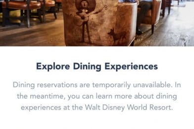 UPDATE: Walt Disney World Dining Reservations Secured During Technical Glitch to be Cancelled, Guests Impacted to Receive $25 Digital Gift Card