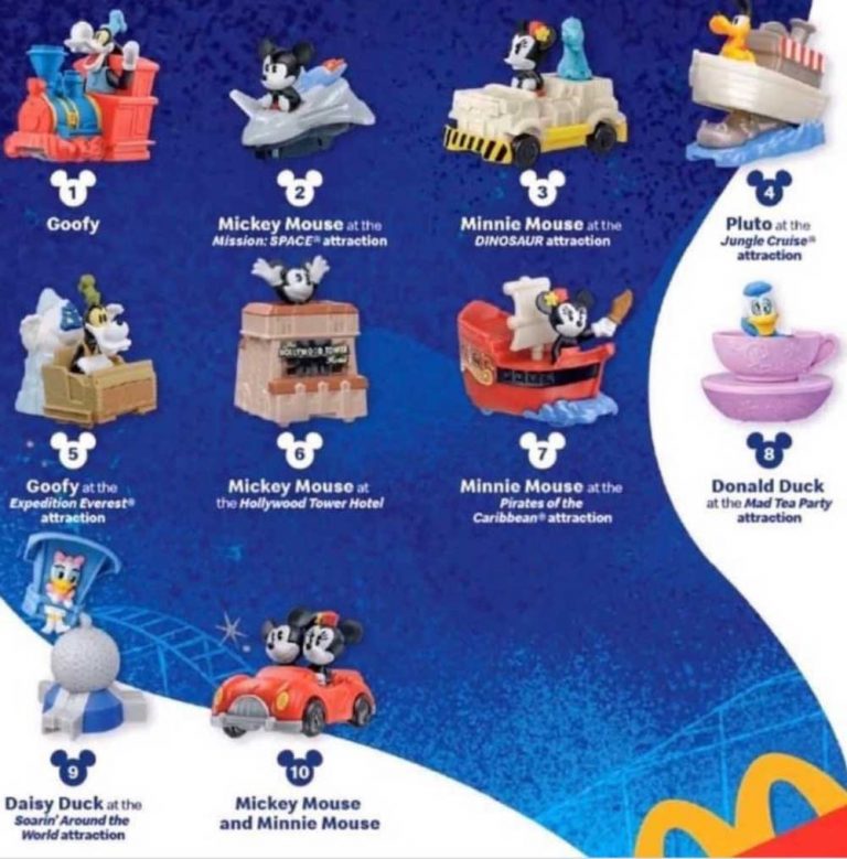 mcdonald's disney attraction toys