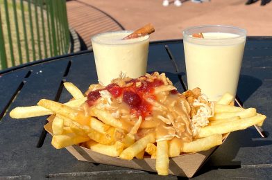 REVIEW: Turkey Poutine and Boozy Eggnog Return to   Refreshment Port for the 2020 Taste of  EPCOT International Festival of the Holidays