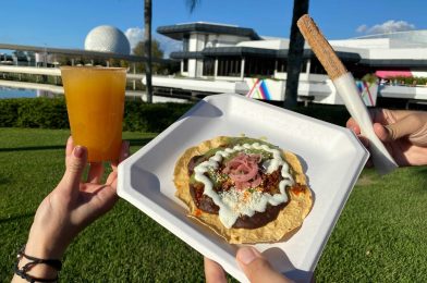 REVIEW: NEW Pumpkin Spice Margarita, Giant Tostada, and More at Las Posadas Holiday Kitchen for Taste of EPCOT International Festival of the Holidays 2020