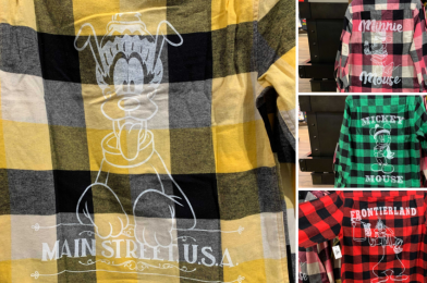 PHOTOS: NEW Character Flannel Shirts Featuring Mickey, Minnie, Goofy, and Pluto Arrive at the Disneyland Resort