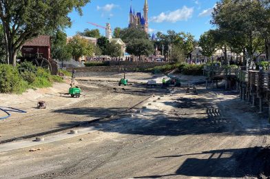 PHOTOS: Refurbishment Begins on Rivers of America in Magic Kingdom