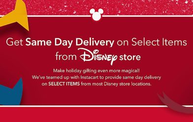 shopDisney Now Offering Same-Day Delivery On Select Disney Store Items via Instacart