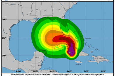 Central Florida Under Tropical Storm Warning as Tropical Storm Eta Approaches