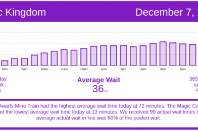 Busy Magic Kingdom – Disney World Wait Times for Monday, December 7, 2020