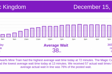 Seriously, EPCOT? Disney World Wait Times for Tuesday, December 15, 2020