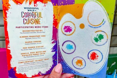 NEWS: The Wonderful Walk of Colorful Cuisine Will Return to EPCOT’s Festival of the Arts!