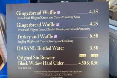 REVIEW – The BEST Holiday Waffles at EPCOT