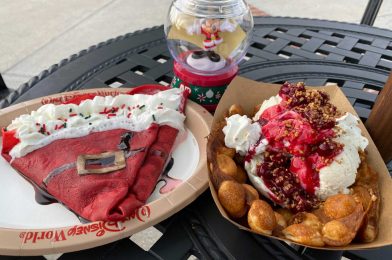 REVIEW – Santa’s Crepe and Cherries Jubilee Bubble Waffle at AristoCrepes – One’s Naughty, One’s Nice