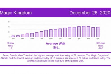 Cold Weather Keeps Crowds Away – Disney World Wait Times for Saturday, December 26, 2020