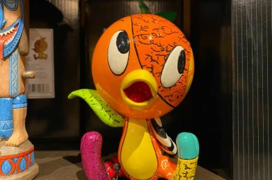 PHOTOS: NEW Britto Orange Bird Figurine Flies into Walt Disney World