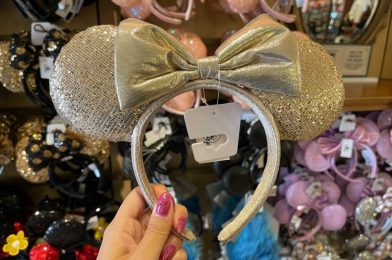 PHOTOS: NEW Champagne Minnie Mouse Ear Headband Debuts at Walt Disney World