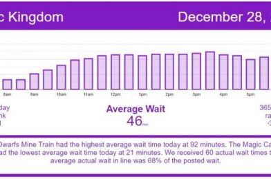 Holiday Crowds Increase – Disney World Wait Times for Monday, December 28, 2020