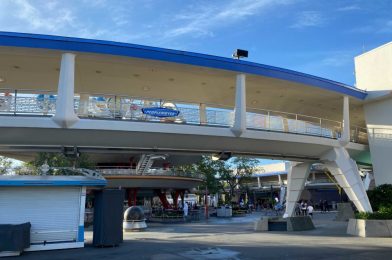 PHOTOS: Final Section of Tomorrowland Transit Authority PeopleMover Supports Repainted as Attraction Moves Toward Reopening at the Magic Kingdom