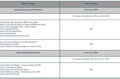 New Florida Resident Disney Resort Room Offer Released!