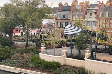 A Look at EPCOT’s France Pavilion after the Removal of Construction Walls!