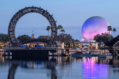 PHOTOS: 6-Story-Tall “Harmonious” Centerpiece Ring Arrives on World Showcase Lagoon at EPCOT