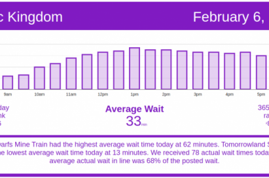 Hello, Crowds! Disney World Wait Times for Saturday, February 6, 2021