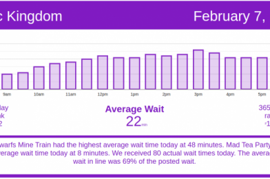 Low Sunday Crowds – Walt Disney World Wait Times for February 7, 2021