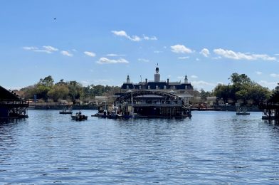 Portion of Central Harmonious Barge Arrives in EPCOT