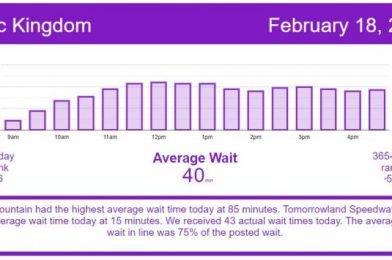 Busy Week Continues – Disney World Wait Times for Thursday, February 18, 2021