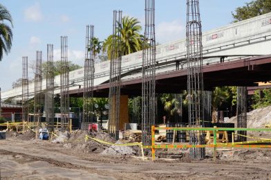 PHOTOS: Construction Begins and Goes Vertical on New Entrance to Great Ceremonial House at Disney’s Polynesian Village Resort