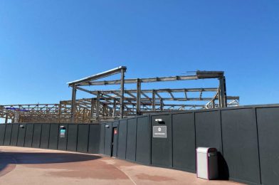 PHOTOS: Demolition Finally Begins on Innoventions West Building Frame at EPCOT