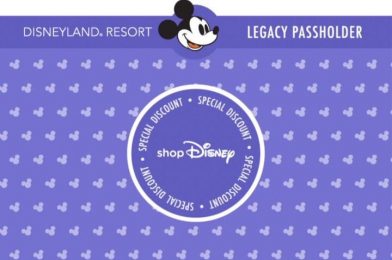 Disneyland Legacy Passholders Receiving Limited-Time 4-Day Discount on Select shopDisney Purchases