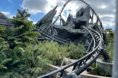 PHOTOS: Construction Walls Removed Around Jurassic World VelociCoaster in Universal’s Islands of Adventure