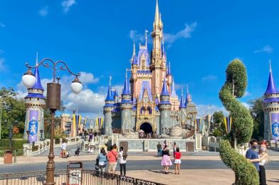 Our Day at Magic Kingdom: Gaston’s Fountain Is Drained and Construction Continues on Cinderella Castle