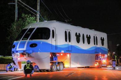 PHOTOS: New Blue Type-C Monorail Delivered to Tokyo Disney Resort