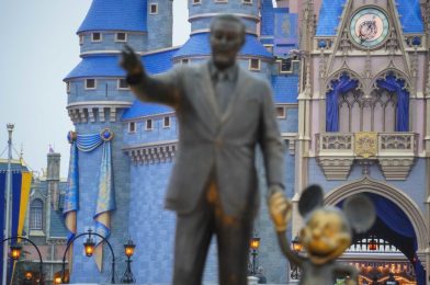 PHOTOS: New Cinderella Castle 50th Anniversary Decor Visible from Main Street U.S.A. at Magic Kingdom